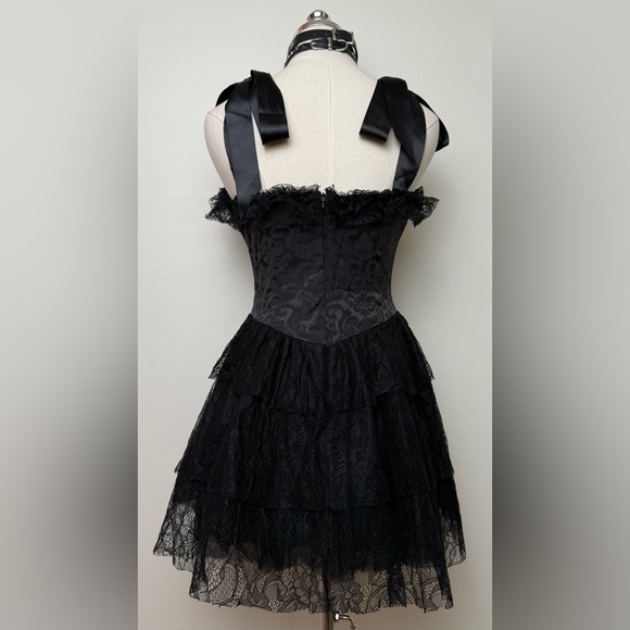 Dollskill Marie Antoinette Black They'll Eat Cake Costume Dress Set Medium - Picture 5 of 8